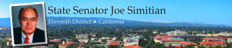 State Senator Joe Simitian - 11th District - California